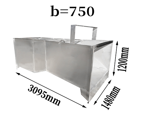 B=750不锈钢巴歇尔槽